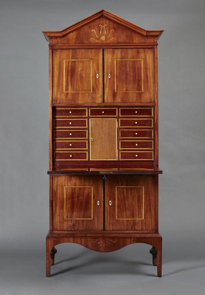 Danish Copenhagen Nicolai Abildgaard Neoclassical Secretaire desk designer design,cupboard,chest,chest-on-stand,cabinet