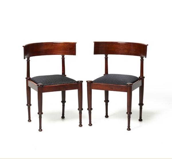 antique,etruscan,chairs,pair,danish,copenhagen,antiquity,Constantin Hansen,Rome